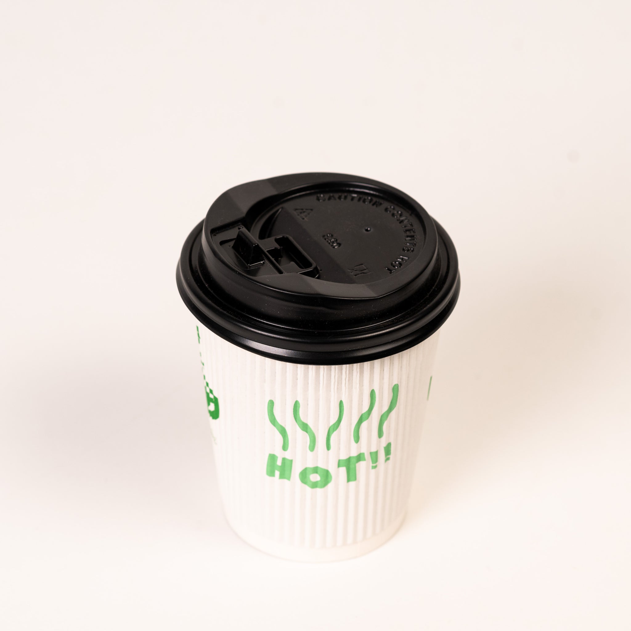 COFFEE CUP LIDS (80MM)  BLACK DOME