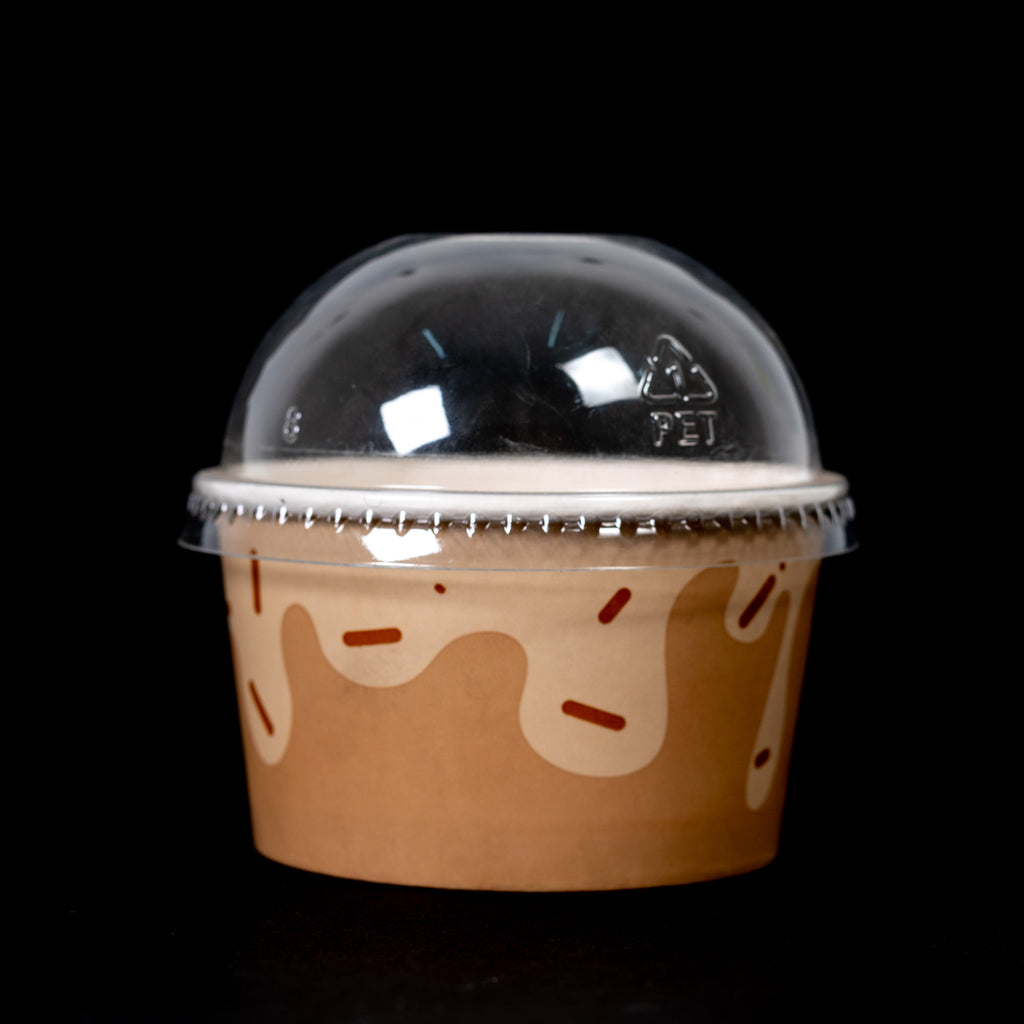 ICE CREAM CUP LIDS (98MM); DOME